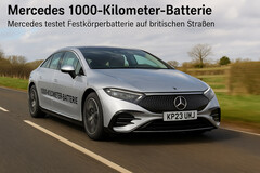 Batterie Mercedes de 1000 kilomètres : Mercedes teste une batterie à semi-conducteurs sur les routes britanniques. (Source de l'image : DallE3)