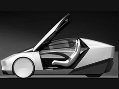 Le prototype du robotaxi de Tesla a été repéré pour la première fois, mais sous camouflage. (Source de l'image : X (anciennement Twitter / @MatthewDR)