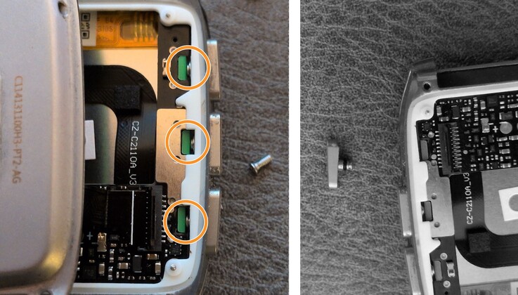 Pebble a oublié d'ajouter un clip, ce qui fait qu'un des boutons peut facilement tomber du boîtier.
