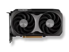 Rendu artistique du GPU Radeon RX 9060 XT. (Source de l&#039;image : AMD)