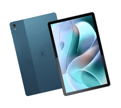 Le Moto Tab G70 n&#039;est arrivé qu&#039;en Cyber Teal. (Image source : Motorola)