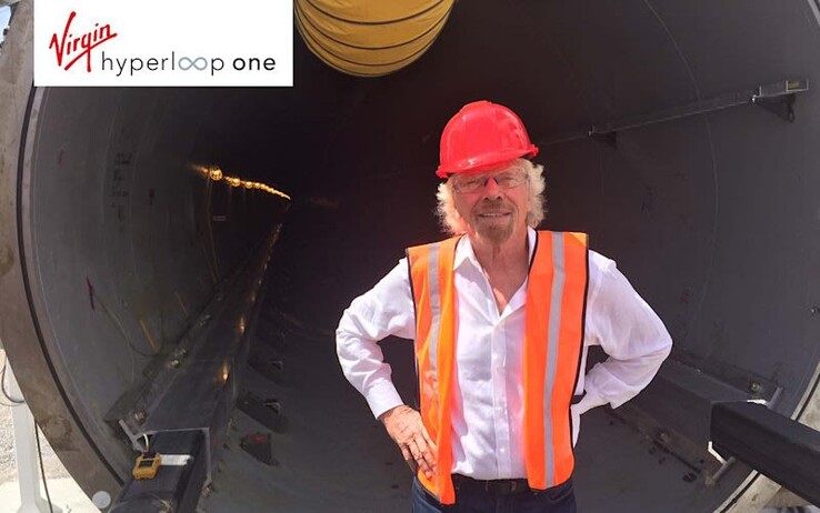 Sir Richard Branson a investi dans Hyperloop One. Source de l'image : Virgin Hyperloop