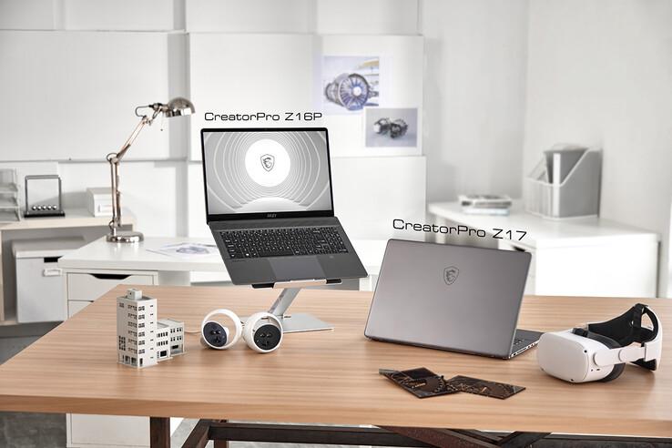 La CreatorPro Z17 junto a la CreatorPro Z16P. (Fuente de la imagen: MSI)