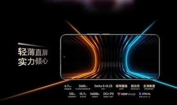 L'appareil est doté d'un superbe écran AMOLED de 6,7 pouces à 120 Hz (Source : Honor)