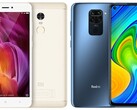 Des générations à part : La Redmi Note 4 et la Redmi Note 9. (Source de l'image : Xiaomi - édité).