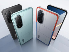 Le Xiaomi Poco M7 dans ses trois couleurs de lancement. (Source de l&#039;image : Xiaomi)
