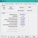 Acer TravelMate X3410 - CPU-Z : mémoire vive.