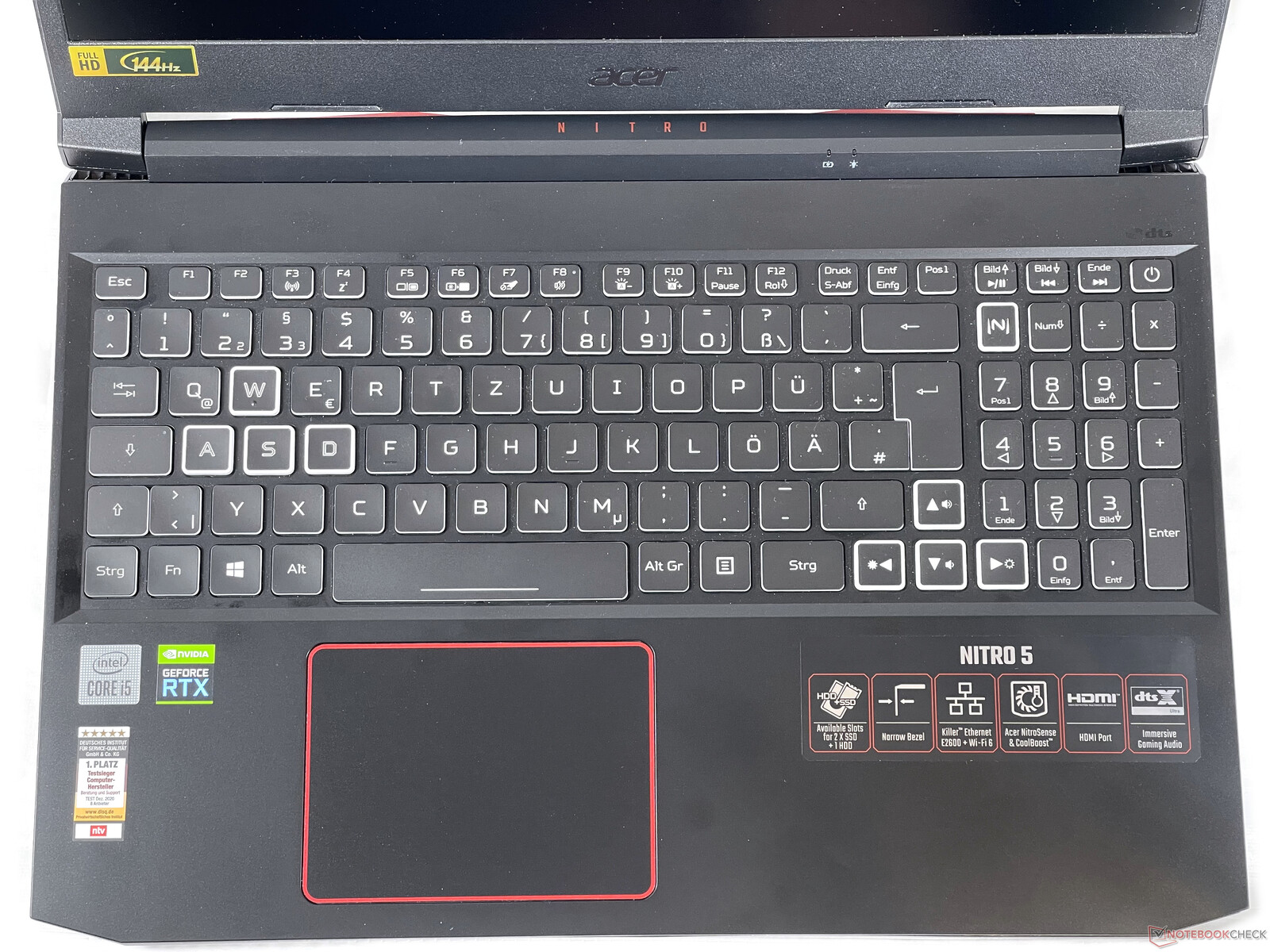 Acer Nitro 5 Ordinateur portable Gamer, AN515-55, Noir
