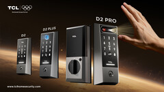 La nouvelle série D2 de TCL comprend le D2, le D2 Plus et le D2 Pro, une serrure de porte intelligente (Image source : TCL)