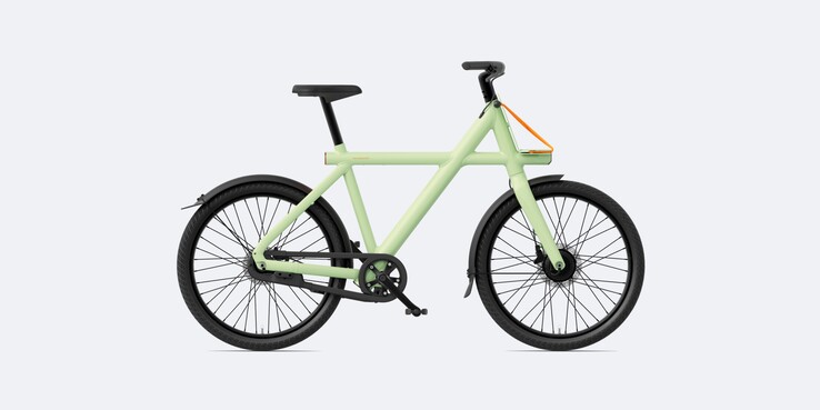 Le VanMoof X4 en vert mousse. (Source : VanMoof)