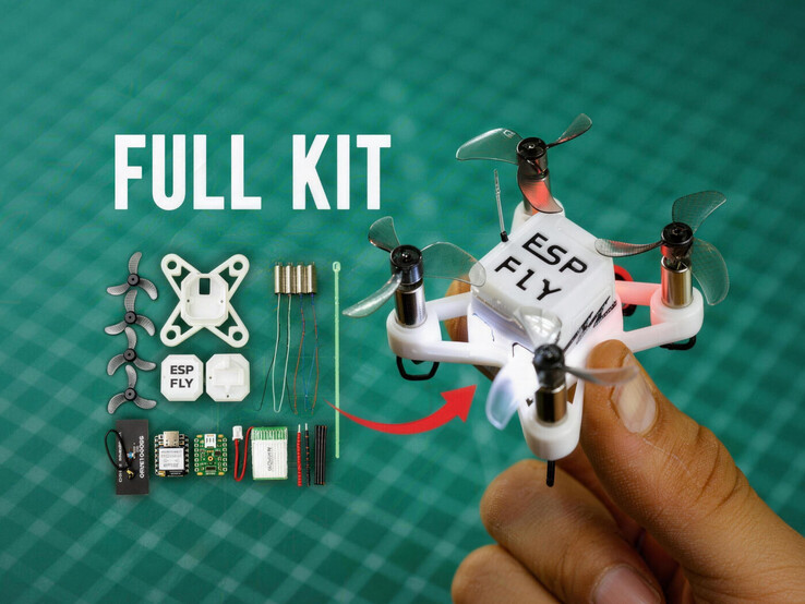 Le kit contient également des pièces imprimées en 3D