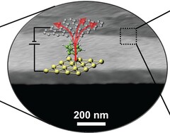 couche de transistors thermiques de 1 nm, fine comme une molécule, placée sur des semi-conducteurs (Source d'image : Science)