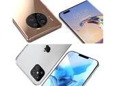 Huawei Mate 40 Pro (en haut) & Apple iPhone 12 (en bas). (Source de l'image : WindowsUnited.de/PhoneArena - édité)