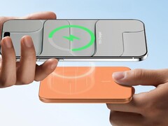 Anker's Nano Power Bank (5K, MagGo, Slim) en Cosmic Orange