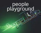 La bannière de l'aire de jeux People Playground est affichée