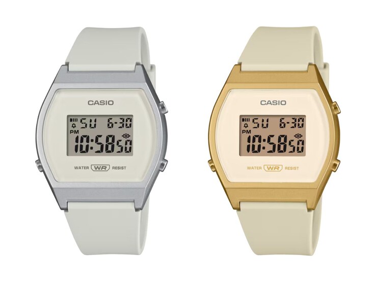 Les montres Casio LW-204-7A (à gauche) et LW-204-9A (à droite)