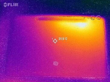 Carte thermique du dos