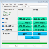 Lexar Play Pro : Taux de transfert
