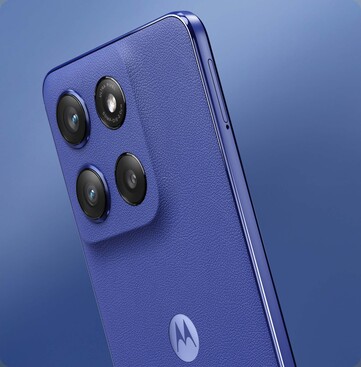 Le Motorola Edge 60 Stylus est doté d'un dos en cuir végétalien. (Source de l'image : Motorola)