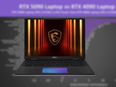 La MSI Titan 18 HX AI fait partie des ordinateurs portables RTX 5090 les plus puissants du marché. (Source de l'image : MSI, Jarrod'sTech, édité)