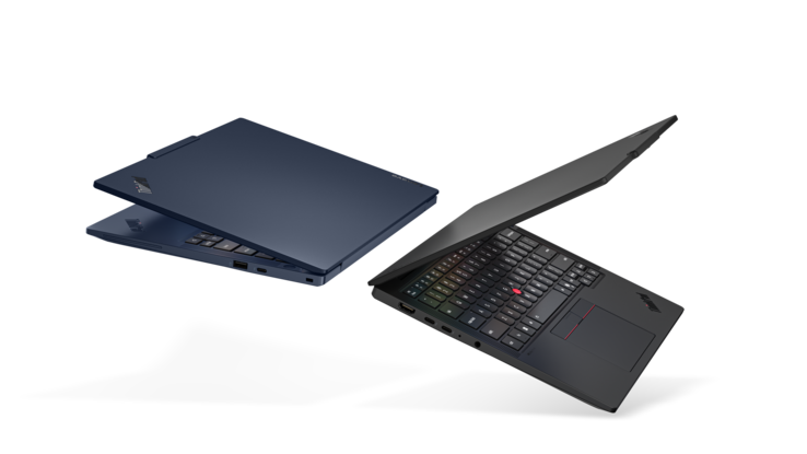 Le Lenovo ThinkPad T14s Gen 7 en bleu et noir.