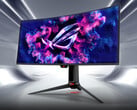 Le dernier moniteur de jeu 34 pouces QD-OLED d'Asus offre une résolution de 1440p, un taux de rafraîchissement de 360 Hz et une luminosité maximale de 1 300 nits. (Source de l'image : Asus)