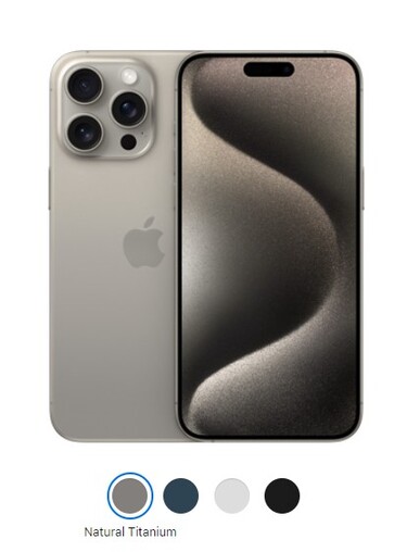 iPhone 15 Pro Max. (Source de l'image : Apple)