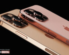 La série iPhone 13 Pro est censée arriver en quatre couleurs, dont l'or et le bronze. (Image source : LetsGoDigital) 