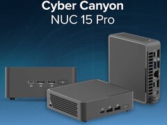 Le nouveau mini-PC Cyber NUC 15 Pro est configurable avec différents processeurs (Image source : Simply NUC)