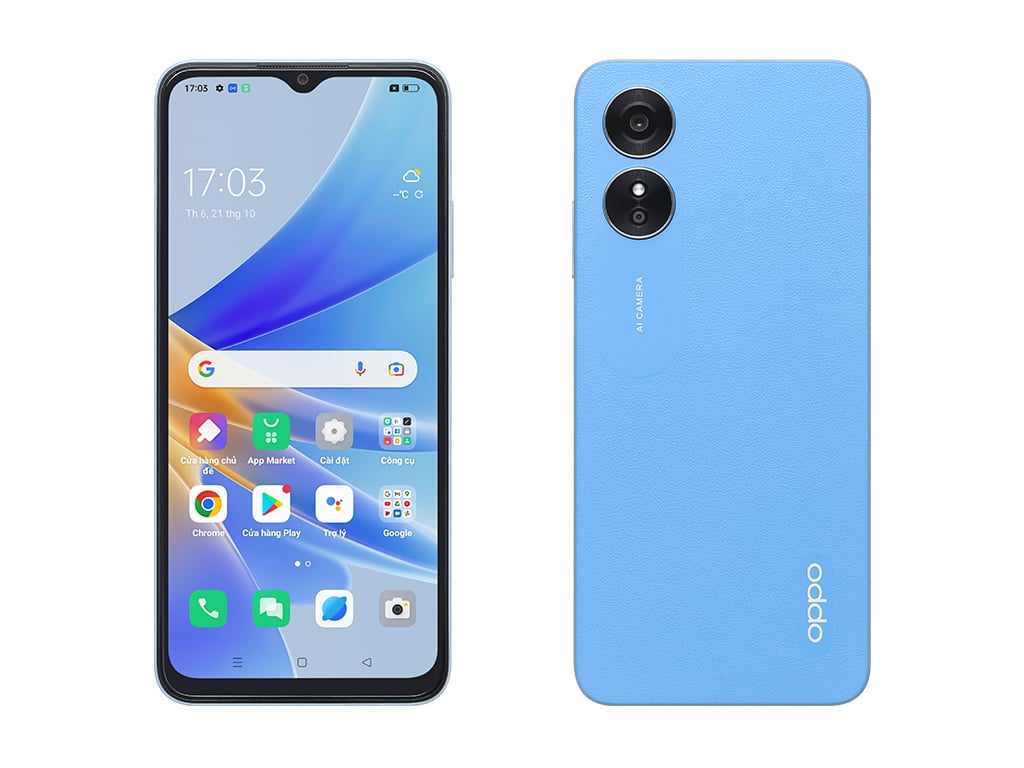 Oppo A57s 4Go/128Go Bleu - Téléphone portable