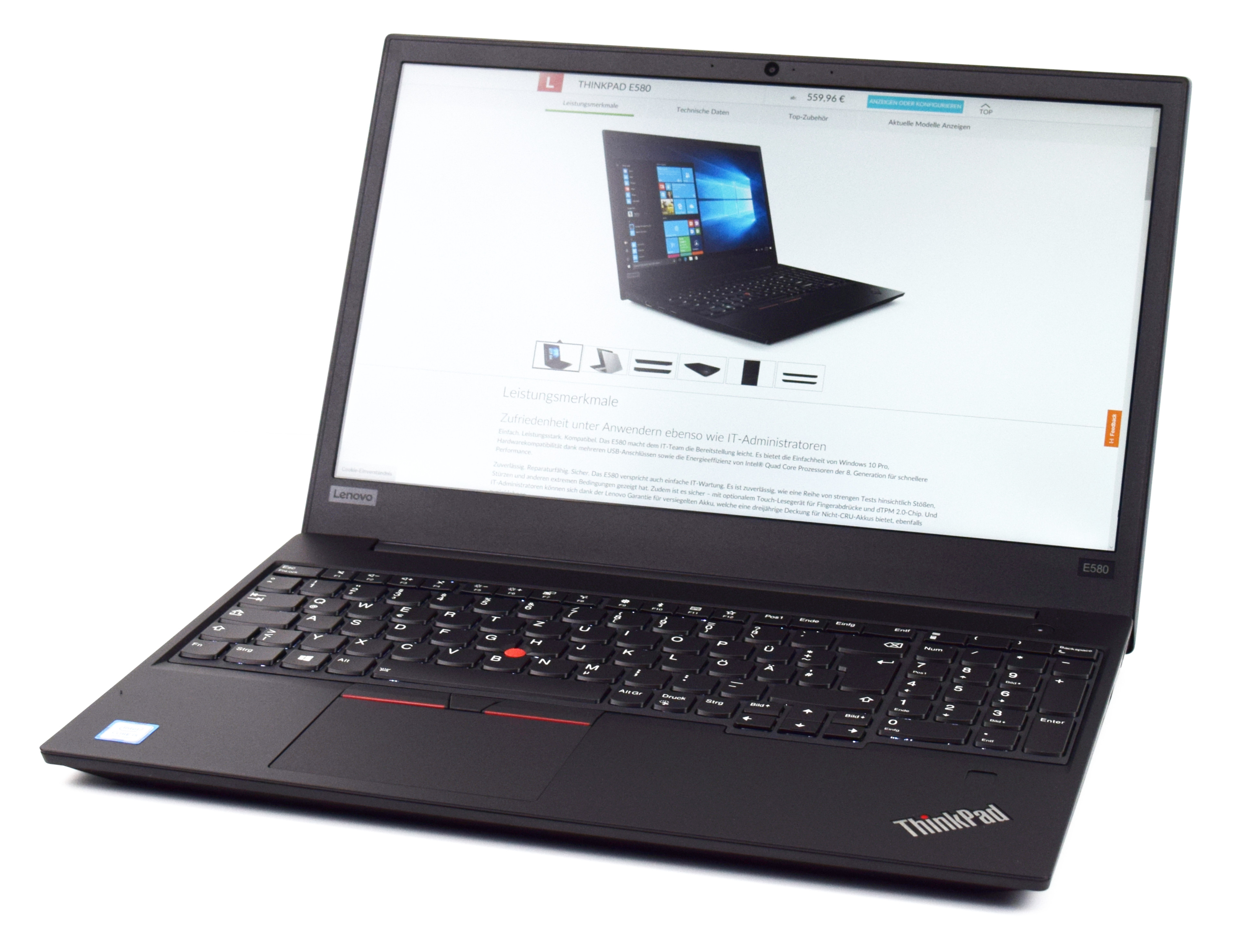 Lenovo ThinkPad E580-20KSCTO1WW - Notebookcheck.fr